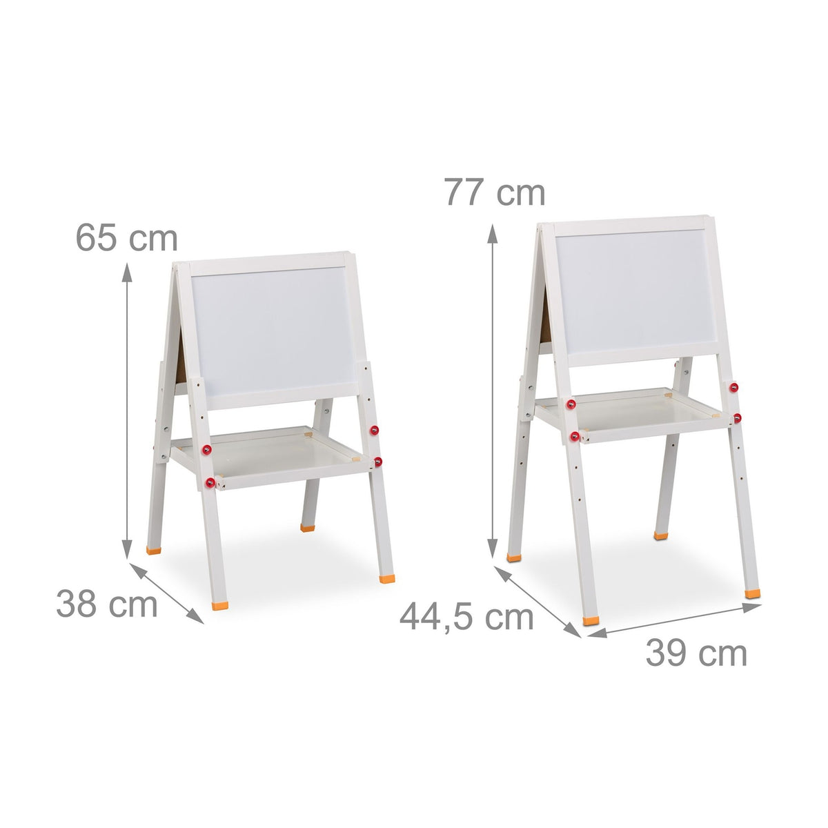 Children's Drawing Easel with Whiteboard & Chalkboard