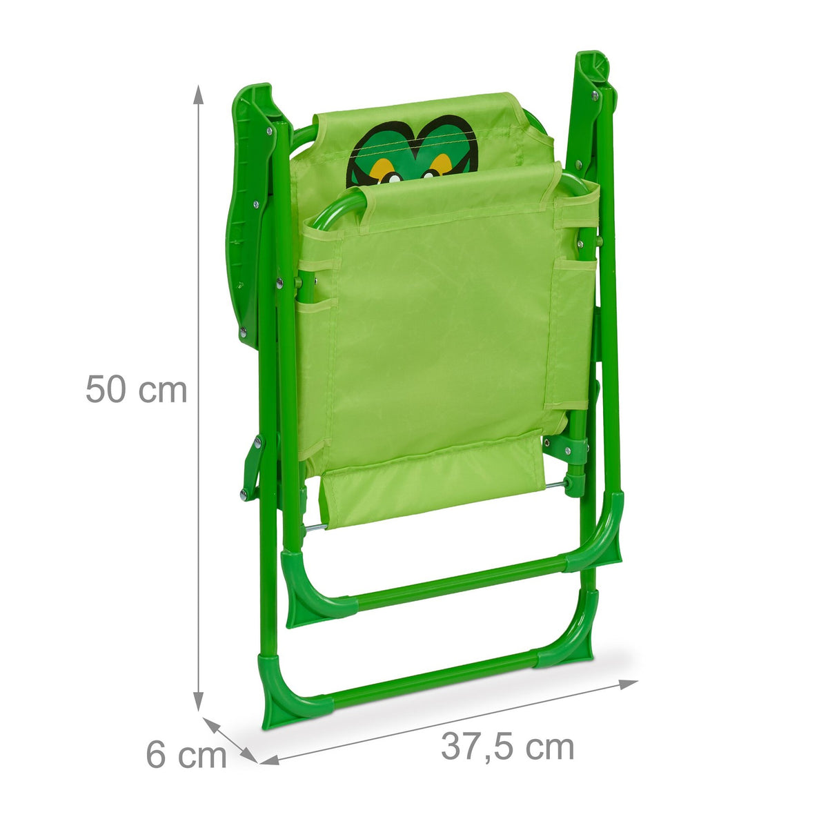 Children's Folding Camping Chair with Animal Motif