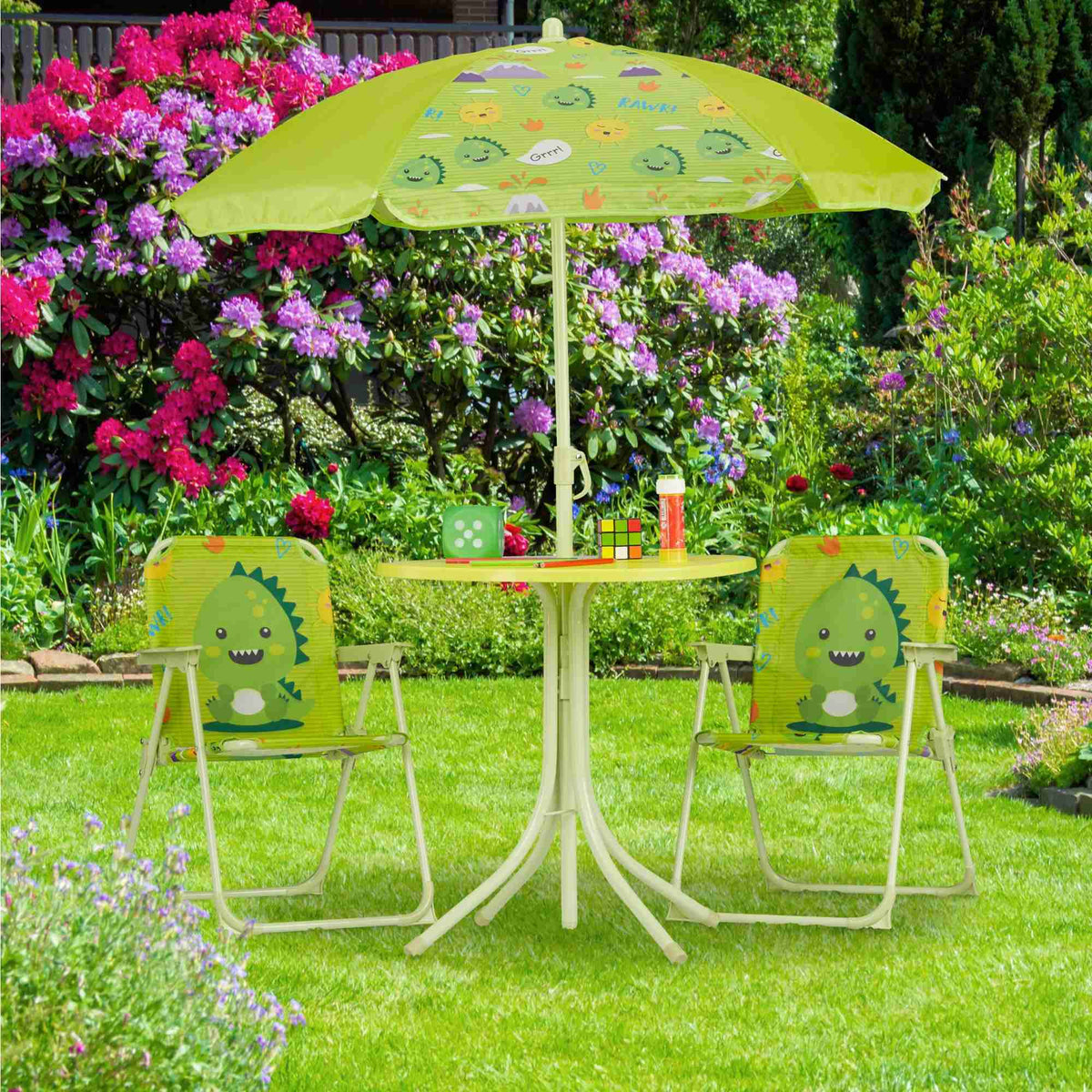 Children's Folding Camping Chair with Animal Motif