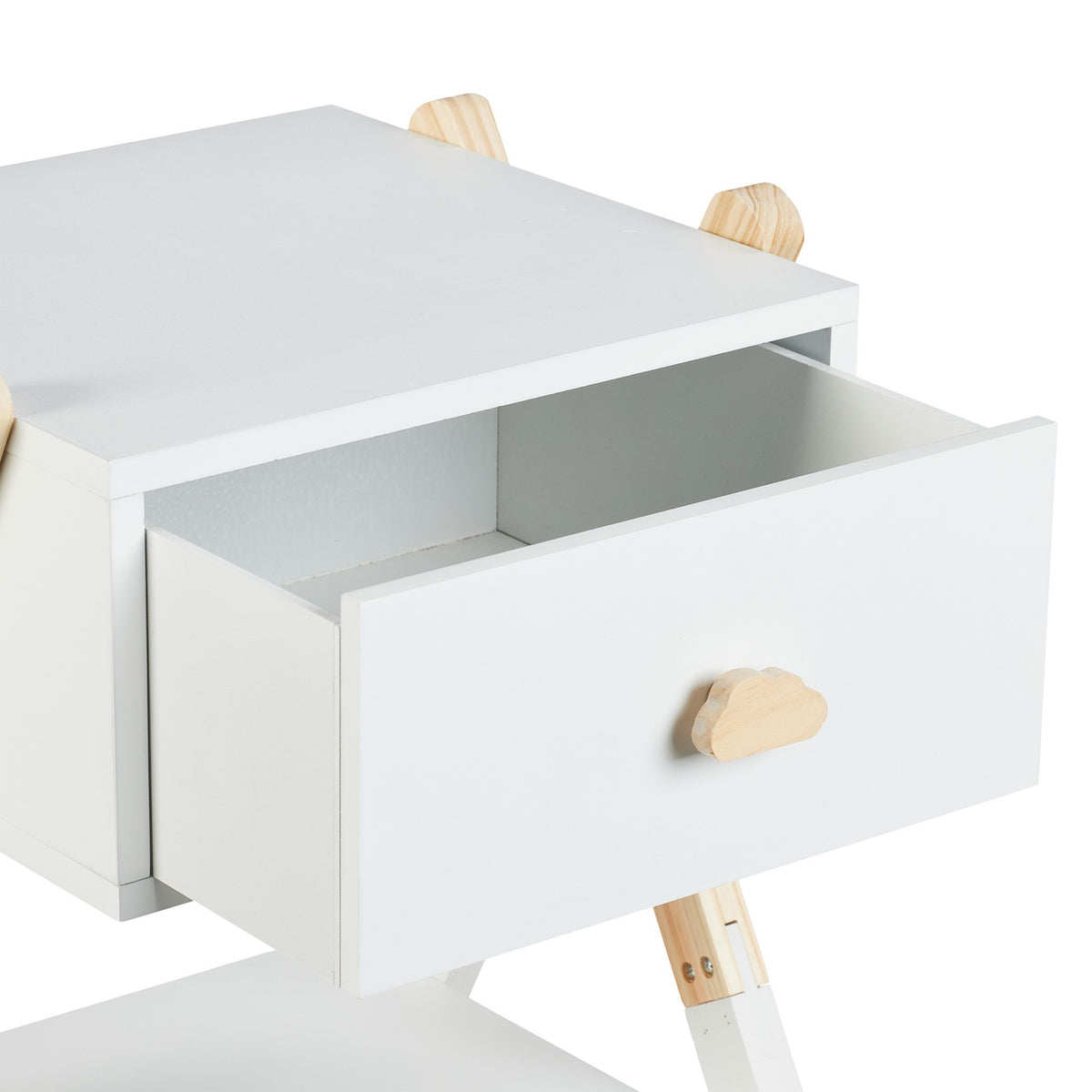 Children's Nightstand with Drawer, X-Design