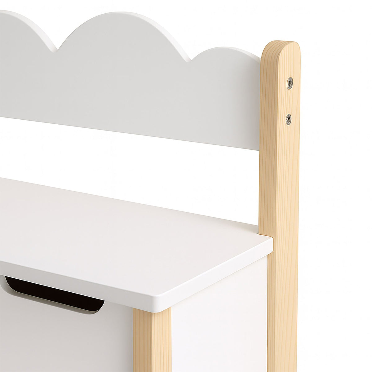 Children's Storage Bench with Toy Box, Hinged Lid