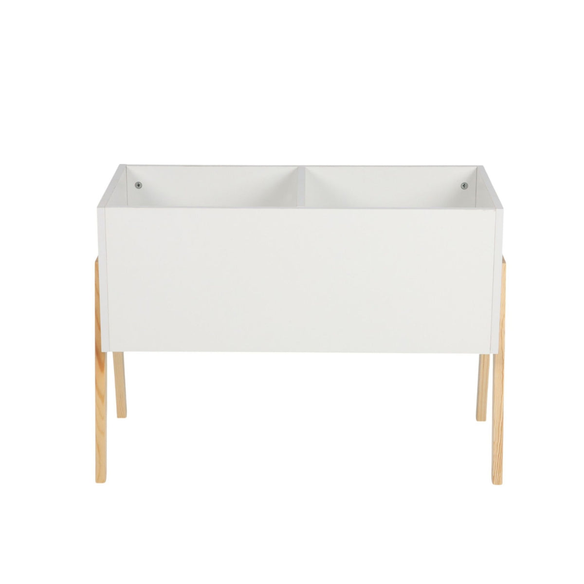 Children's Toy Chest – Scandinavian Design, Wooden Legs