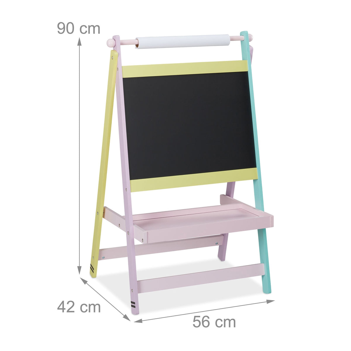 Children's board with paper roll