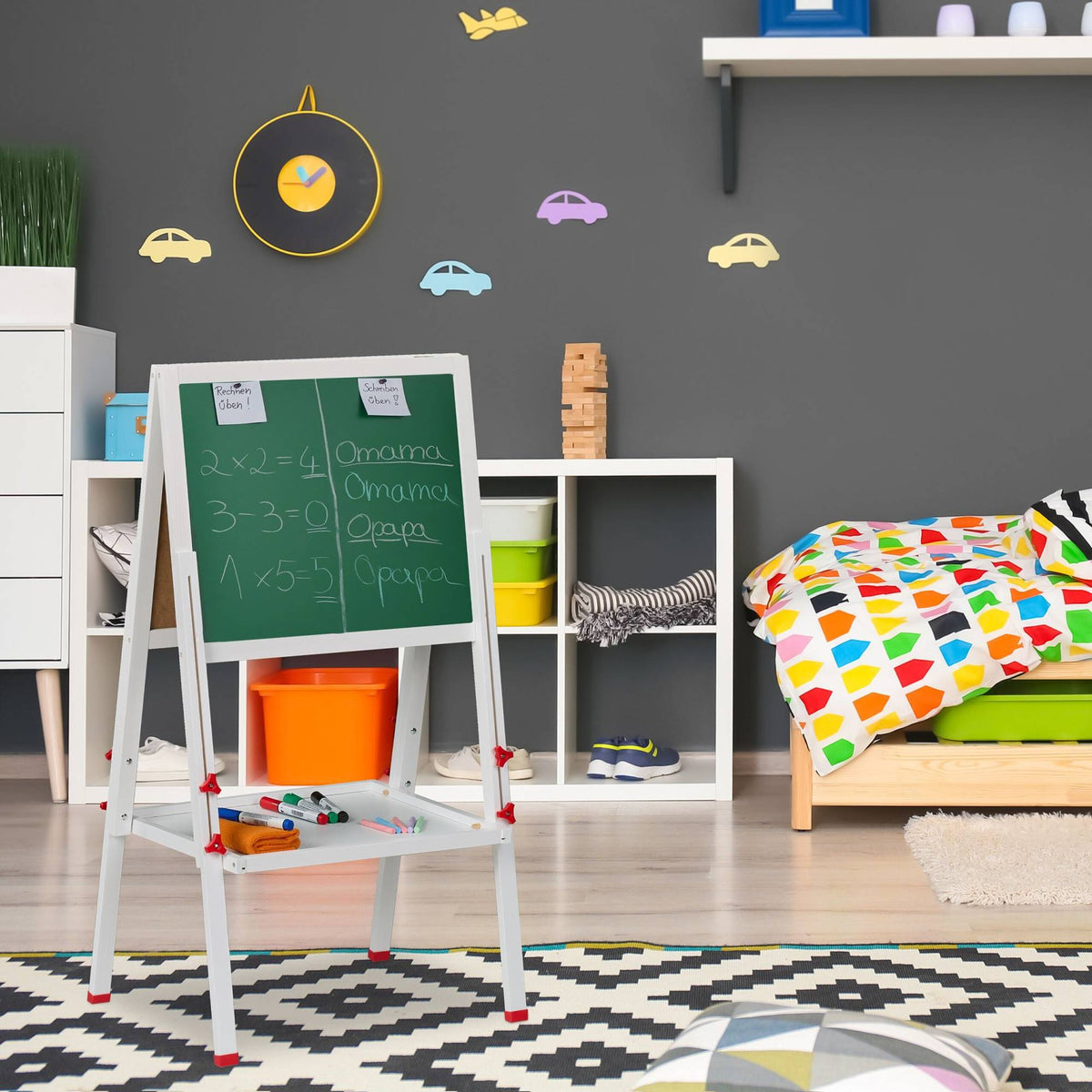 Children's board with whiteboard