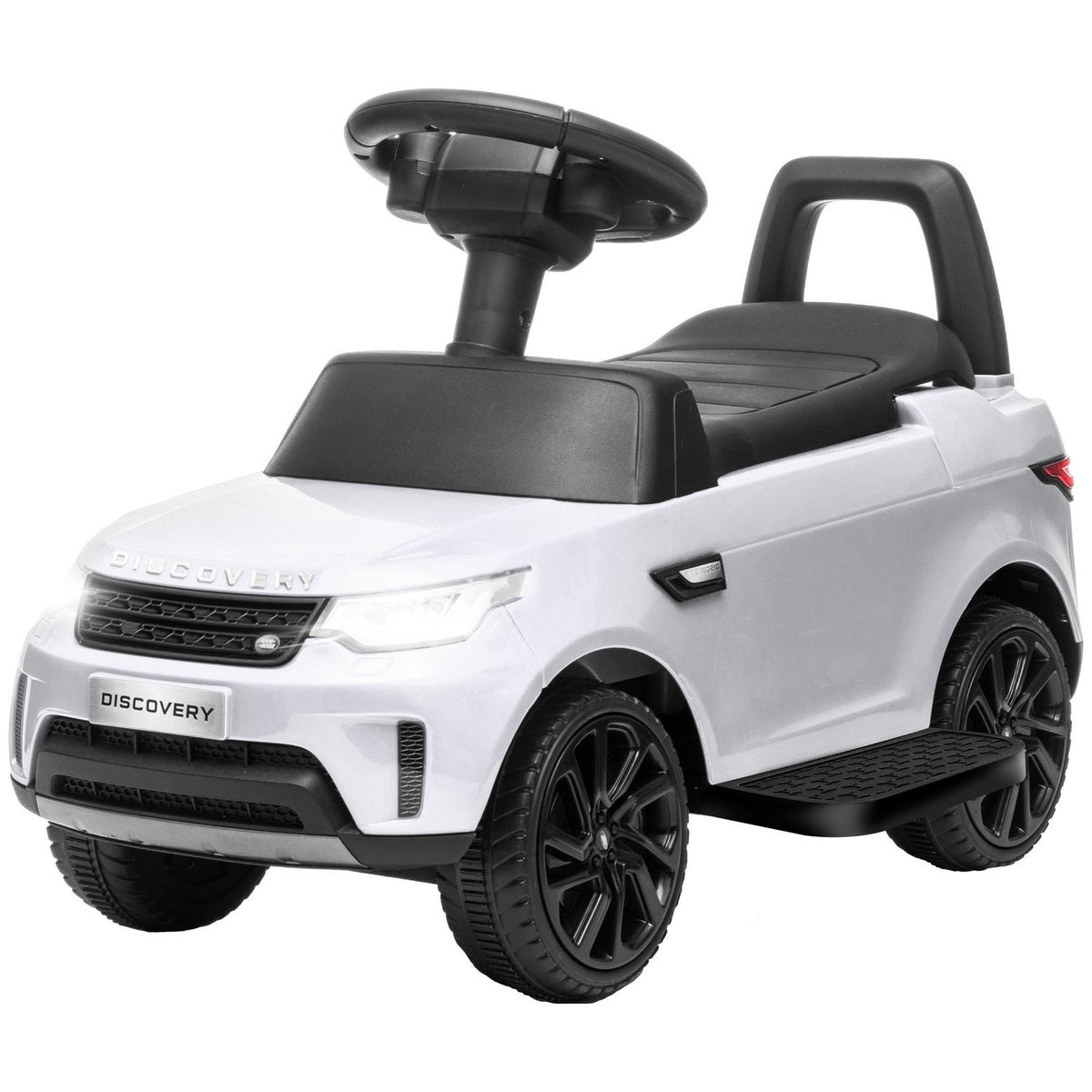 Children's electric car 2 in 1 6V children's car with slide mode, music, horn, electric vehicle with headlight, 3 km/h, for 1.5-5 years children, white
