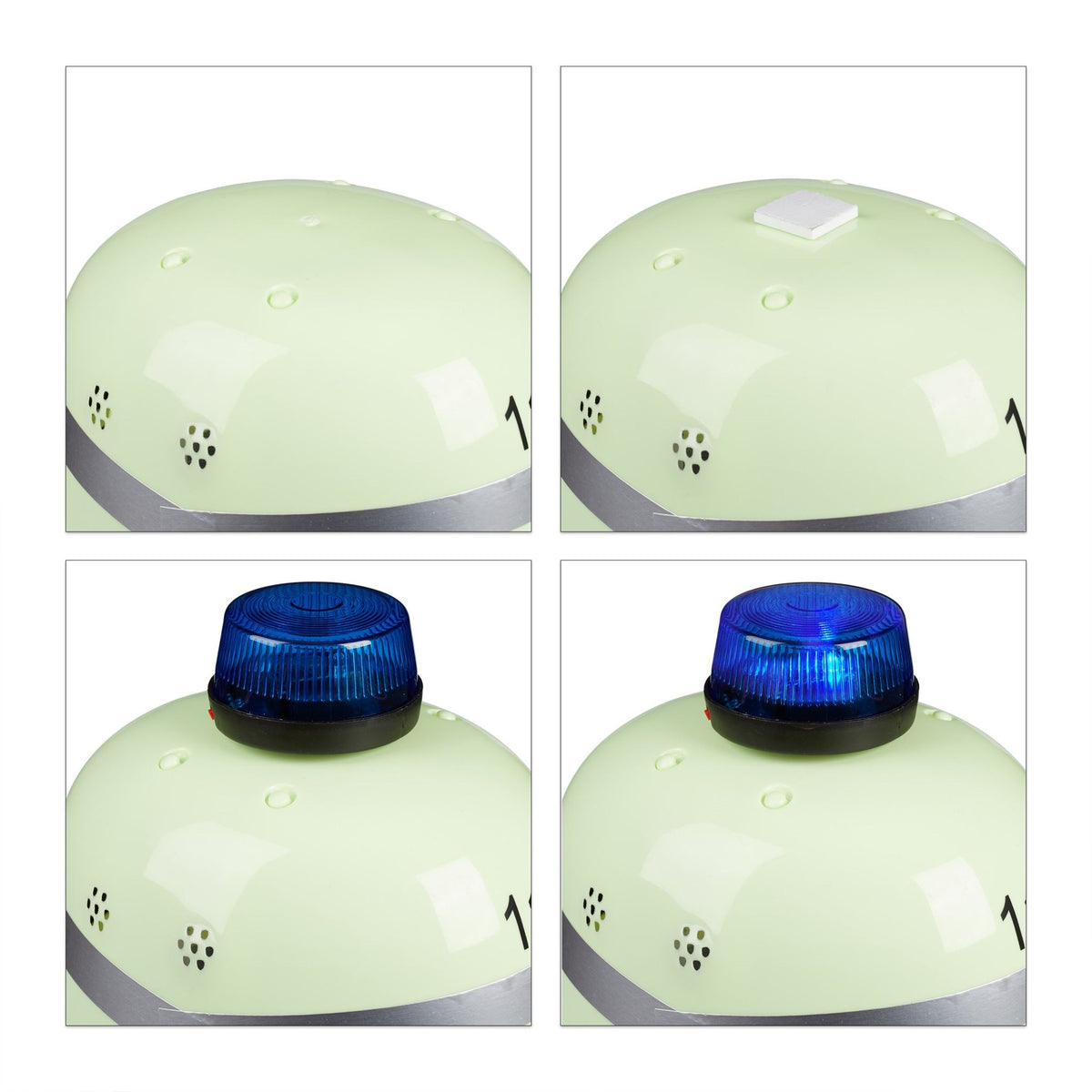 Children's fireman's helmet with blue light