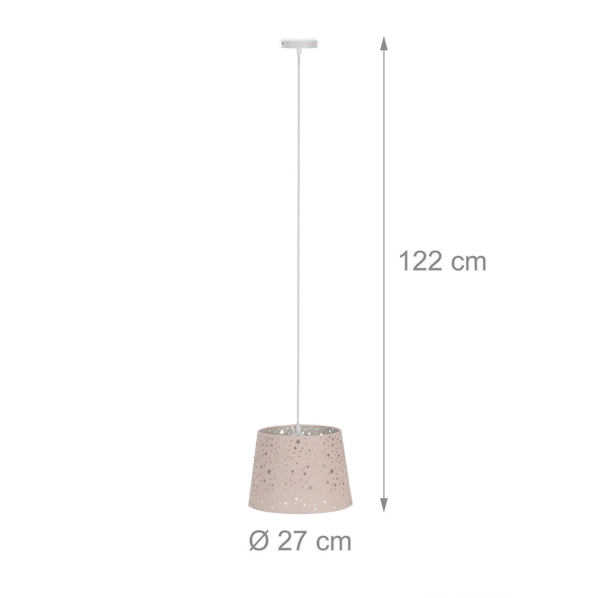 Children's room lamp in fabric