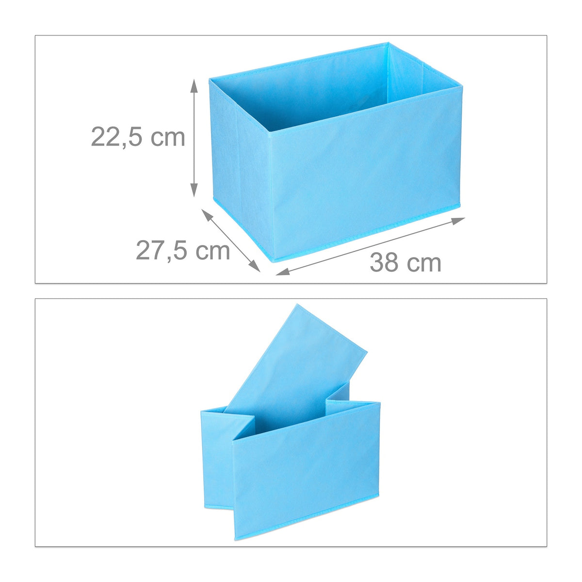 Children's shelf with 4 fabric drawers