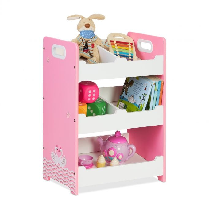 Children's shelf with 5 compartments