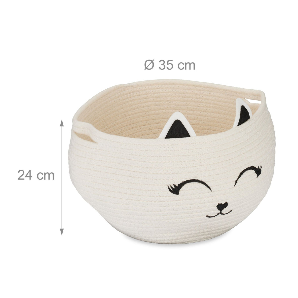 Children's storage basket cat