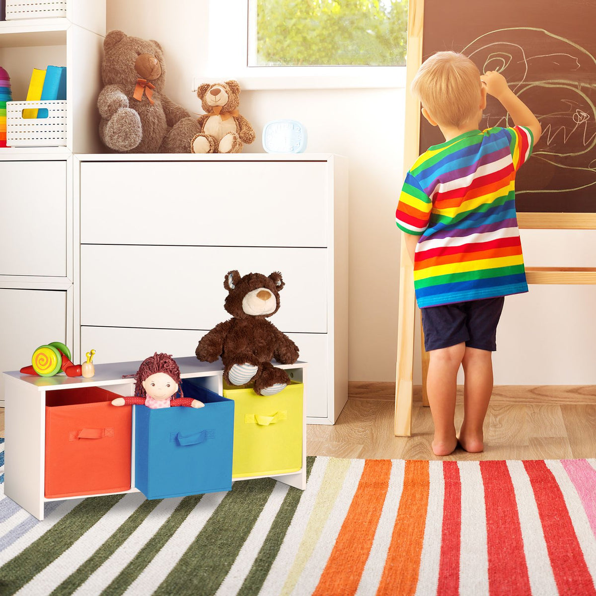 Children's storage bench ALBUS