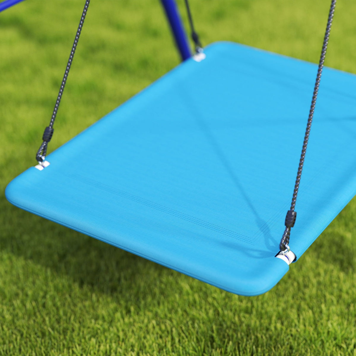Children's swing outdoor swing frame with platform swing, belt swing, steel swing frame, garden swing for children
