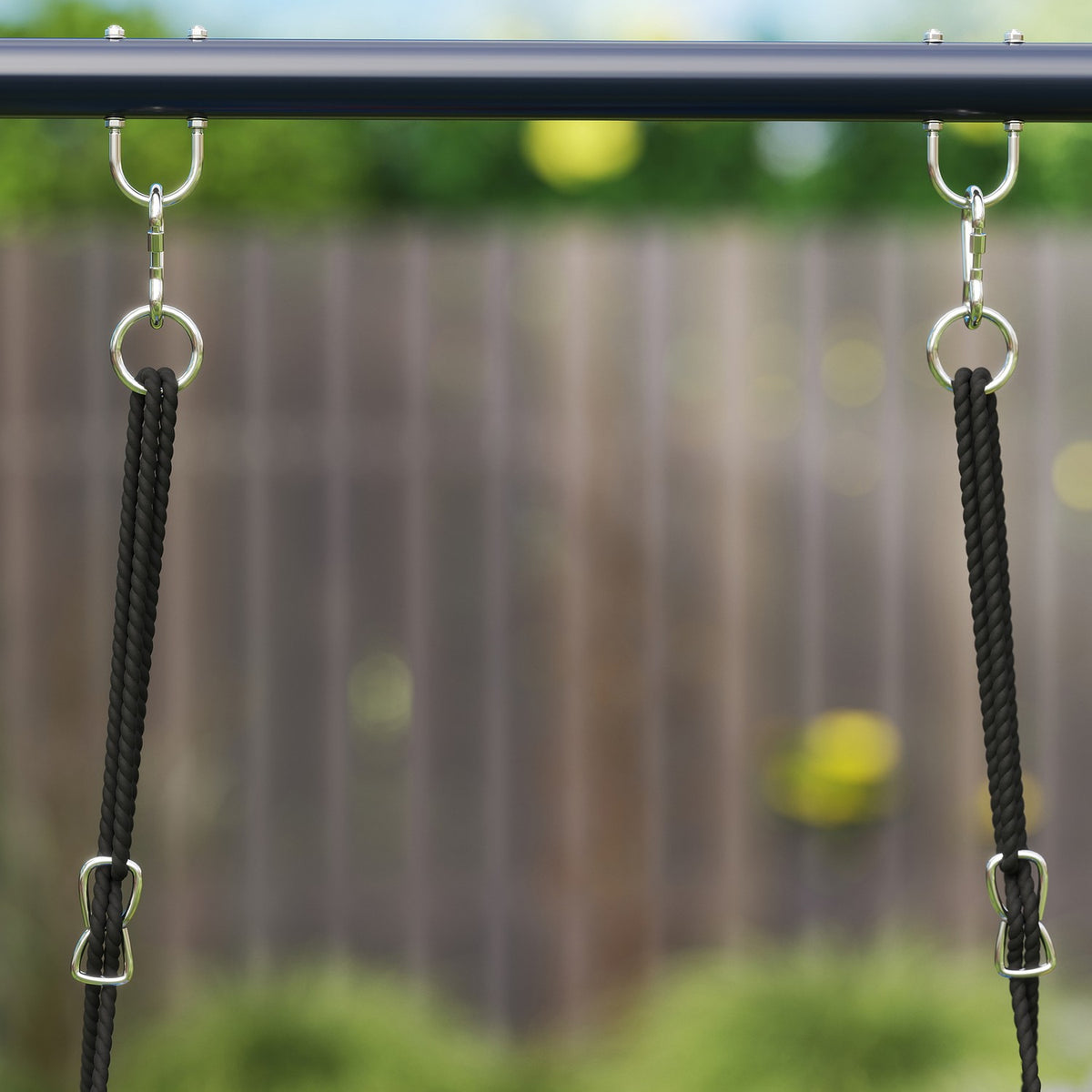 Children's swing outdoor swing frame with platform swing, belt swing, steel swing frame, garden swing for children