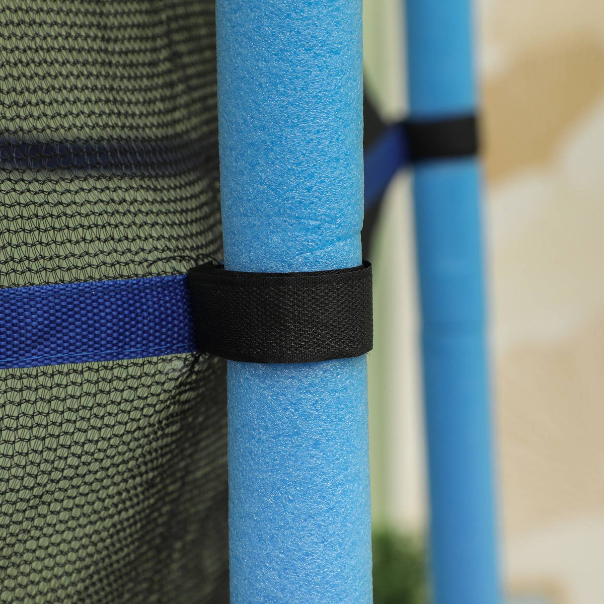 Children's trampoline Ø140 cm, trampoline with safety net, edge cover, garden trampoline for children 3-10 years, load capacity up to 50 kg, blue