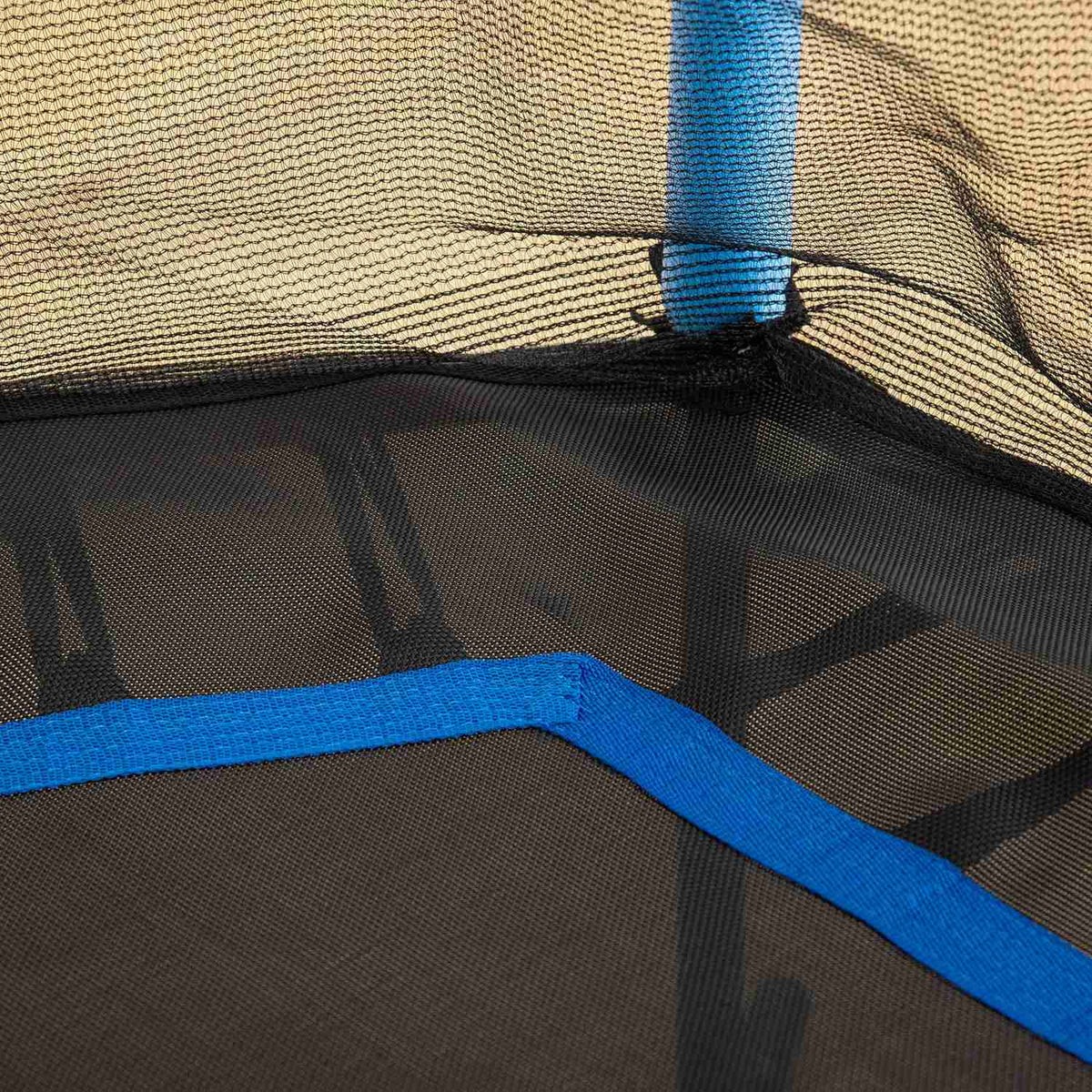 Children's trampoline Ø163.5 cm, indoor trampoline with safety net edge cover rubber rope, children's trampoline up to 50 kg, for children 3-10 years blue