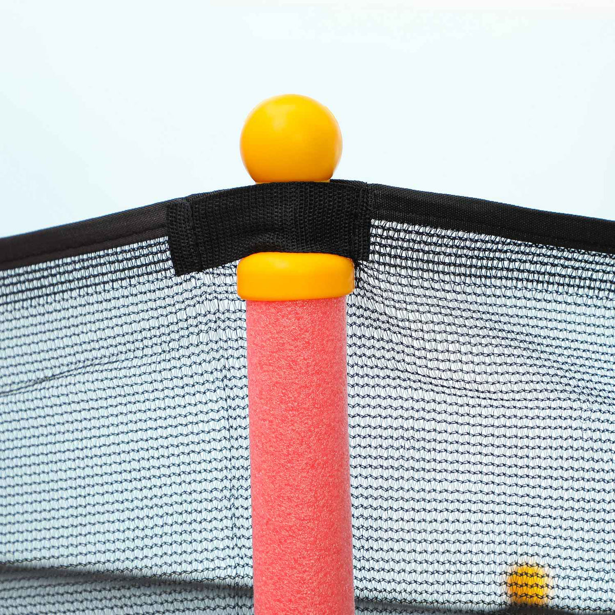 Children's trampoline Ø163.5 cm, indoor trampoline with safety net edge cover rubber rope, children's trampoline up to 50 kg, for children 3-10 years red