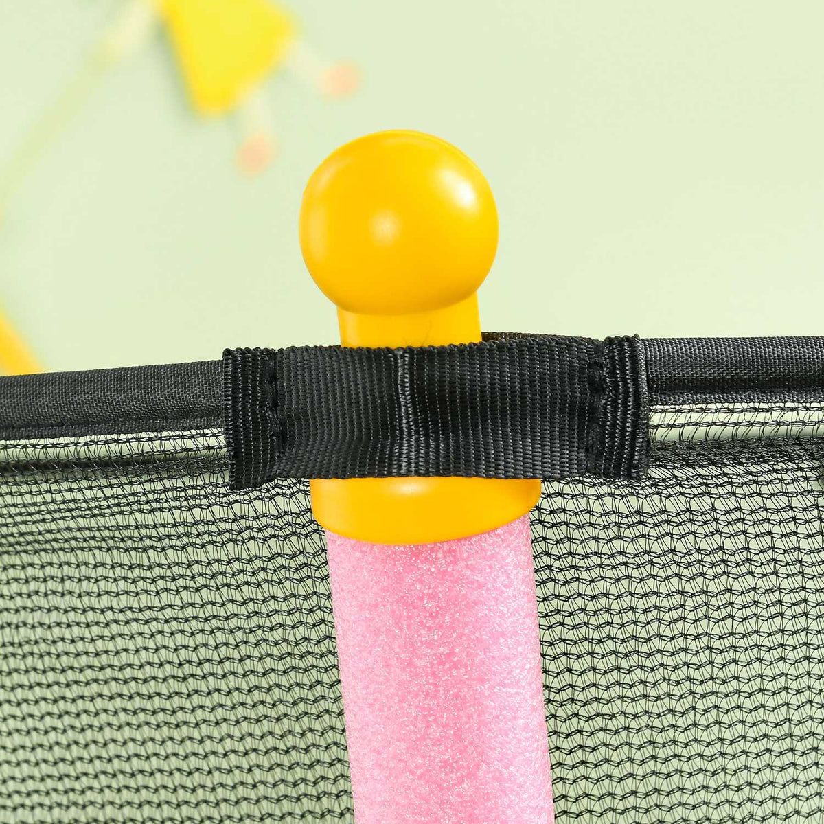 Children's trampoline Ø163.5 cm, trampoline with safety net, edge cover, garden trampoline for children 3-10 years, load capacity up to 50 kg, pink