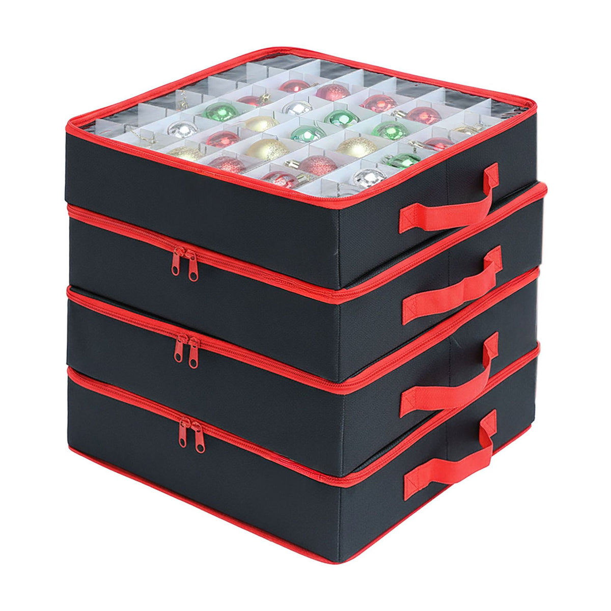 Christmas Bauble Storage Boxes, 4-Pack, 64 Capacity