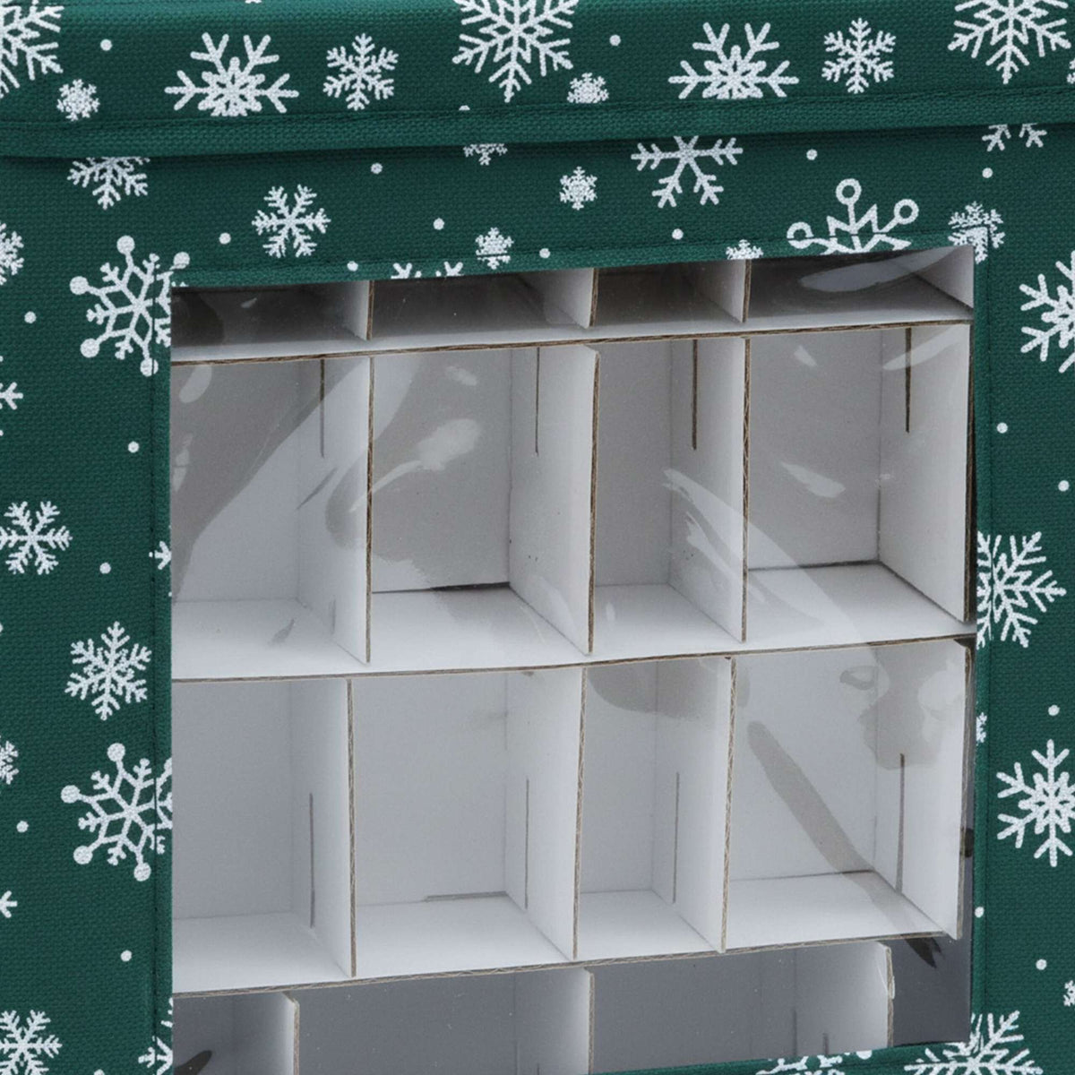Christmas Bauble Storage Boxes, Set of 3 with Dividers