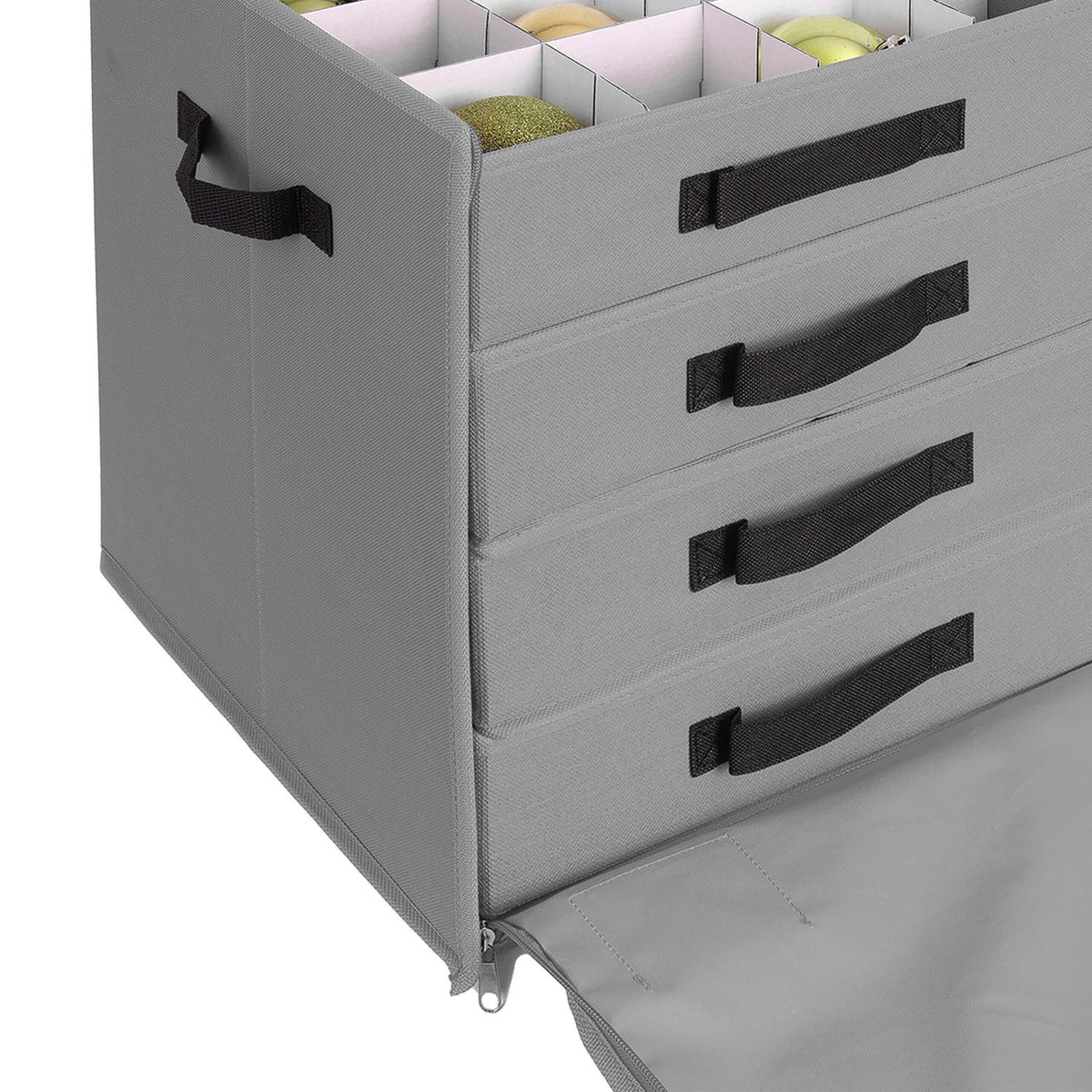 Christmas Bauble Storage Box with Adjustable Dividers