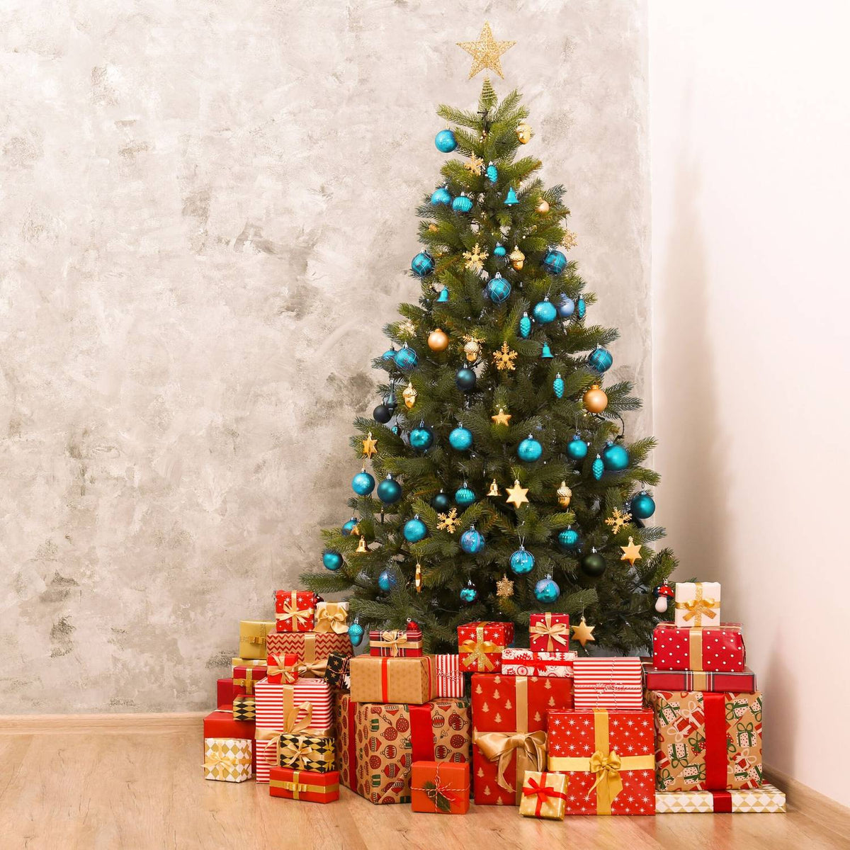 Christmas Ornaments Set, 72 Pieces – Baubles & Decorations