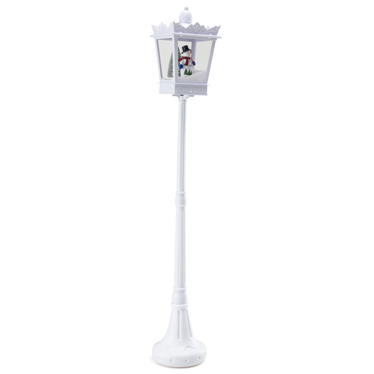 Christmas Street Lamp 185 cm, Warm White LED, Snowfall