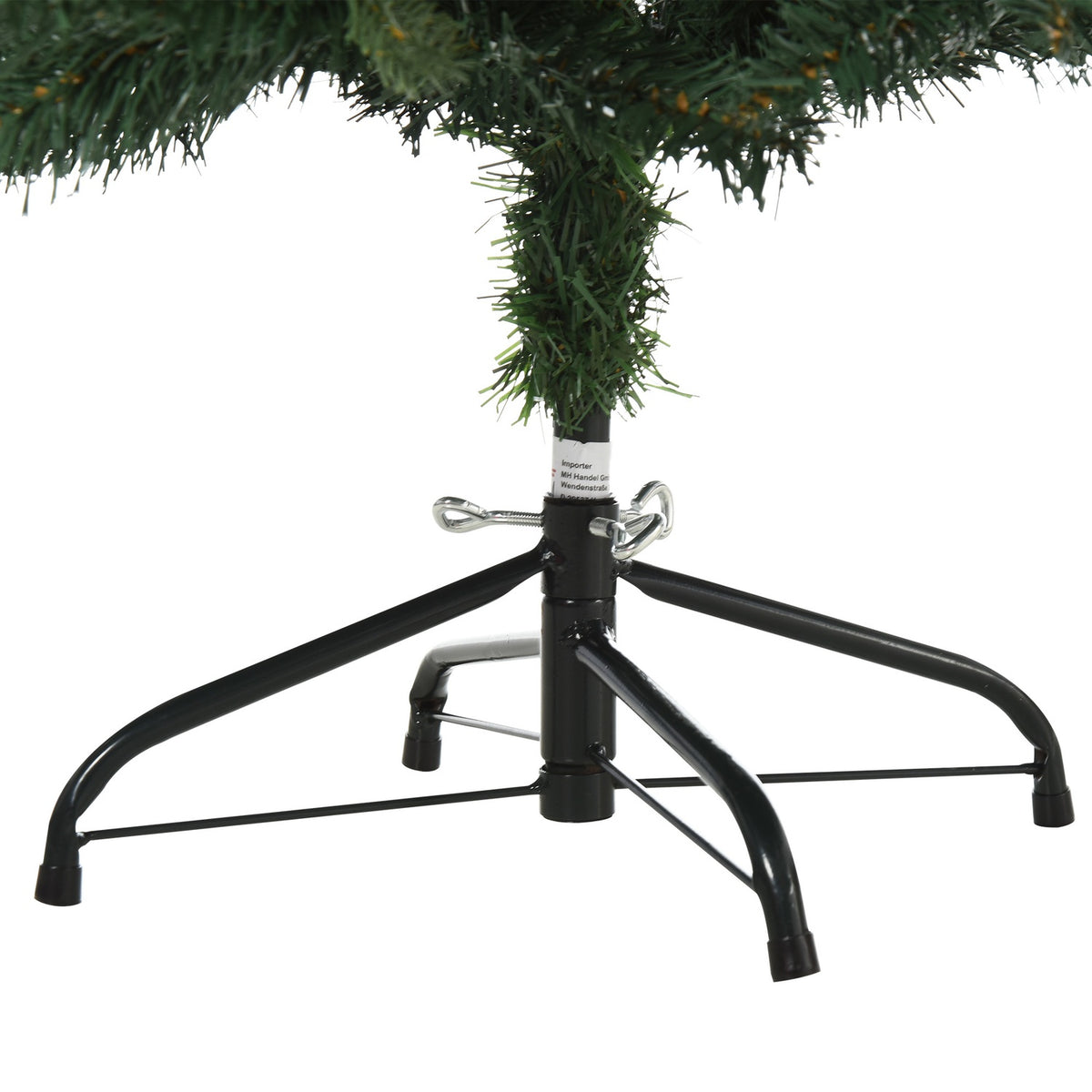 Christmas Tree 1.2 M Artificial Fir Tree 657 Branches Metal Base Pvc Green Ø85 X 120H Cm