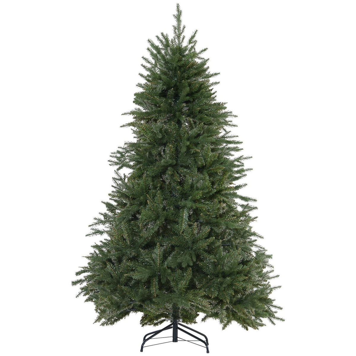 Christmas Tree 1.8 M Artificial Fir Tree 1492 Branches Metal Base Pvc Green Ø115 X 180H Cm