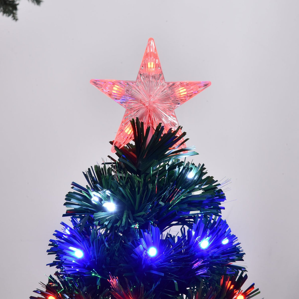 Christmas Tree 90 Leds Star Green Ø48 X H90 Cm