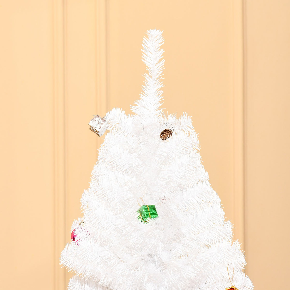 Christmas Tree Artificial Christmas Tree 180Cm With Stand Including Decoration (180Cm, White/Christmas Tree 1)