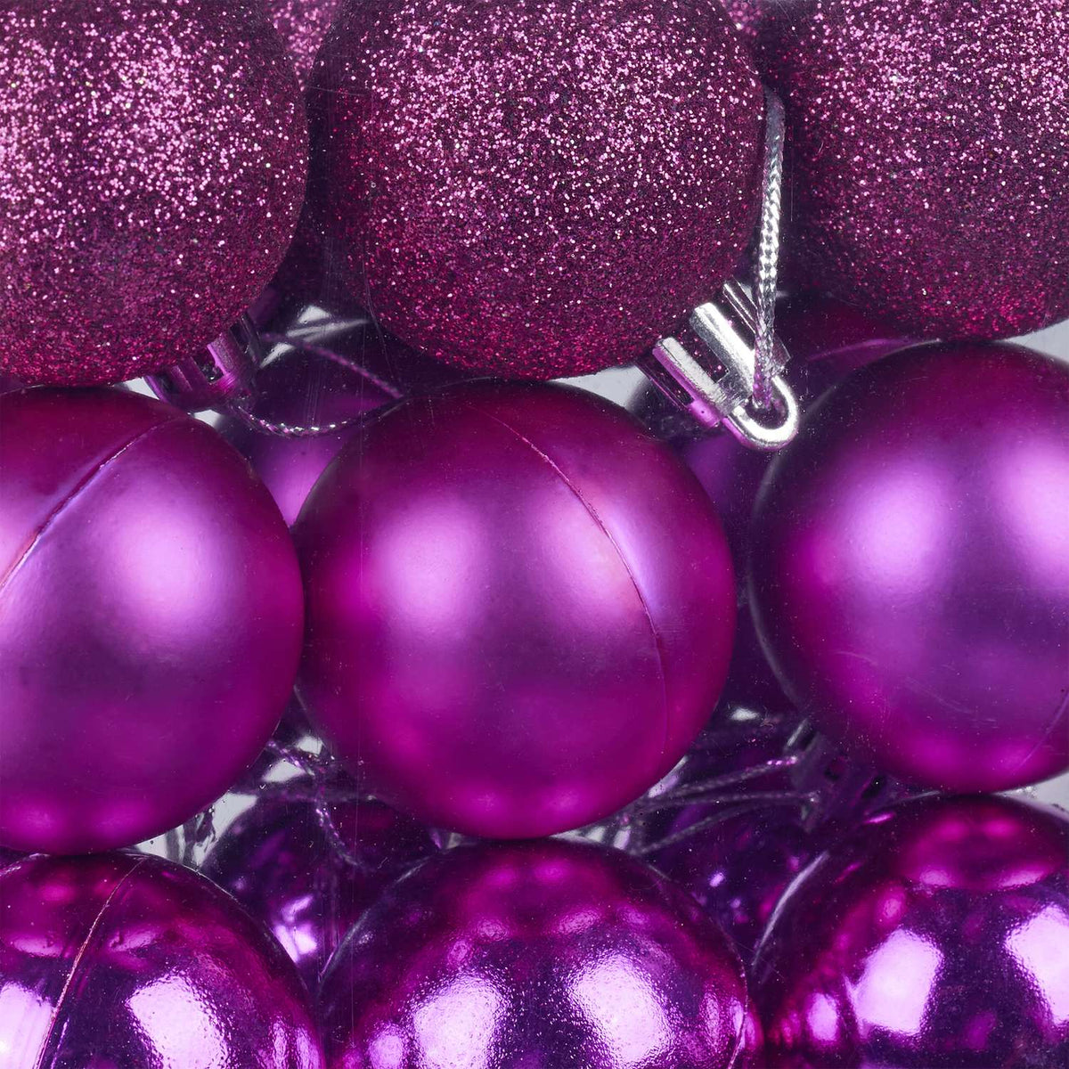 Christmas Tree Baubles Set, 100 Pieces, Mixed Finishes