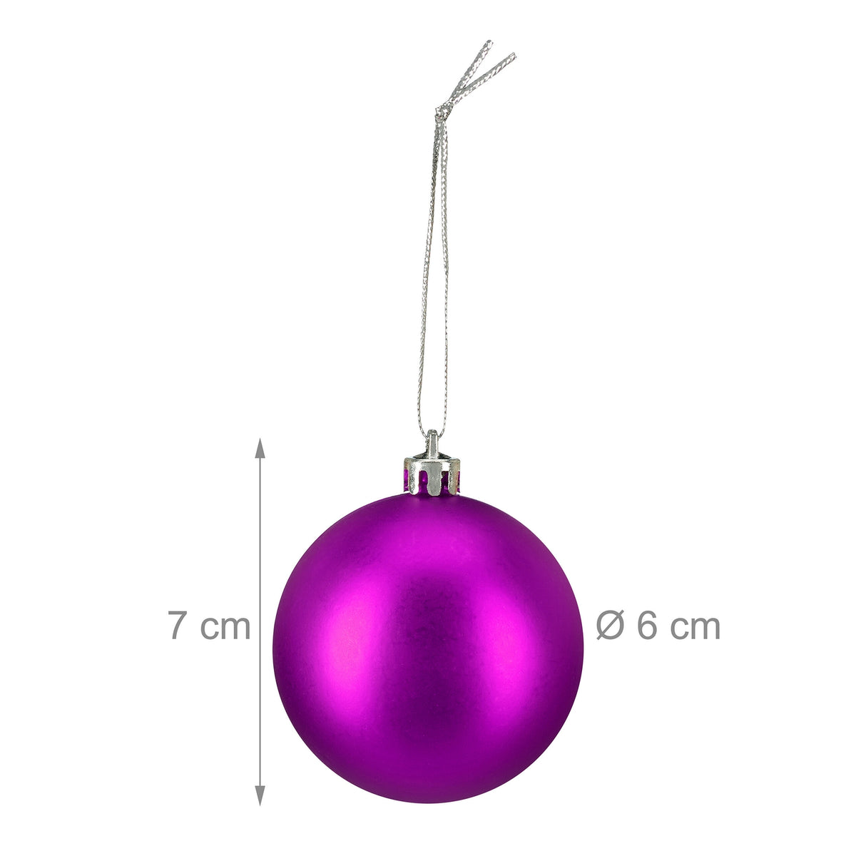 Christmas Tree Baubles Set, 100 Pieces, Mixed Finishes
