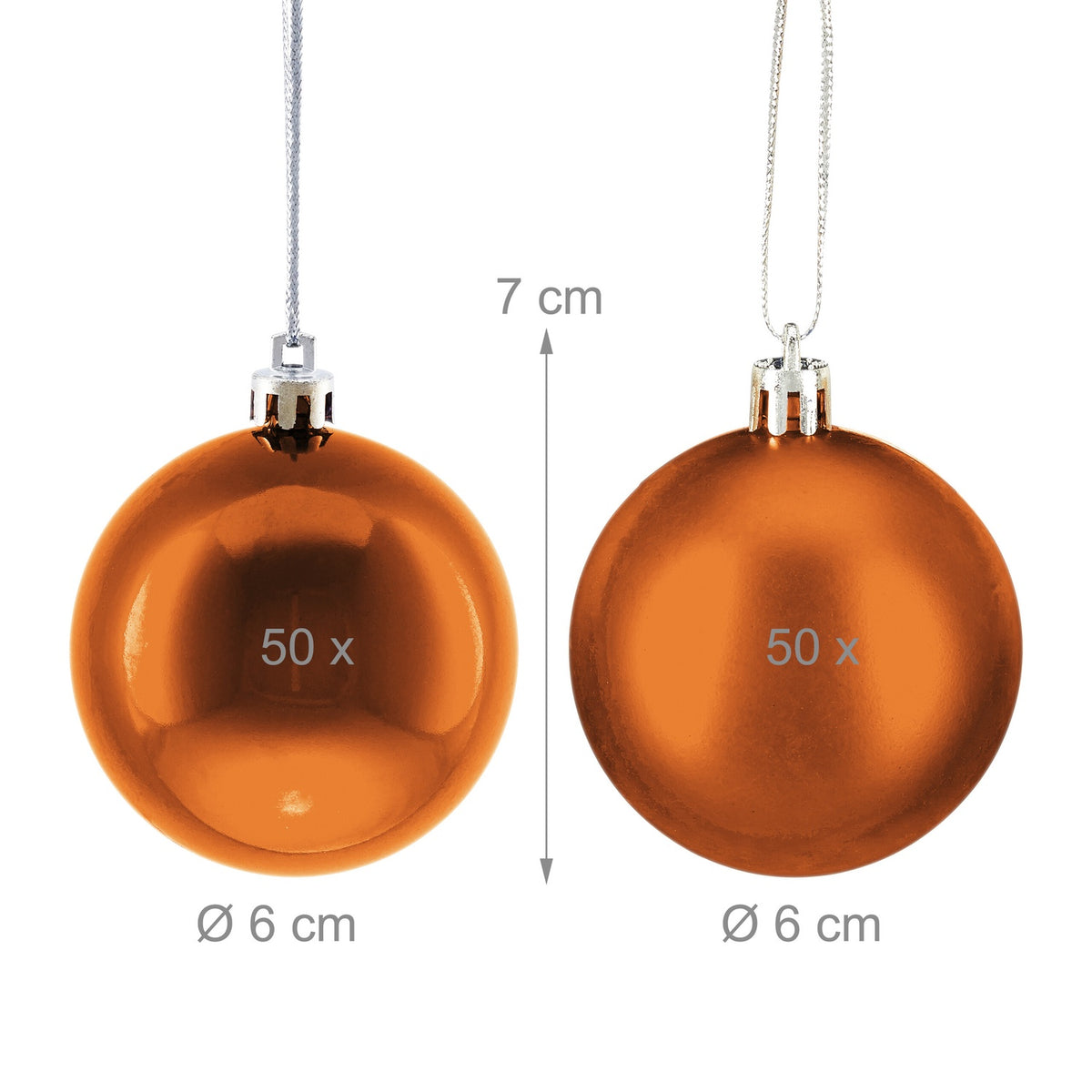Christmas Tree Baubles Set, 100 Shiny Ornaments
