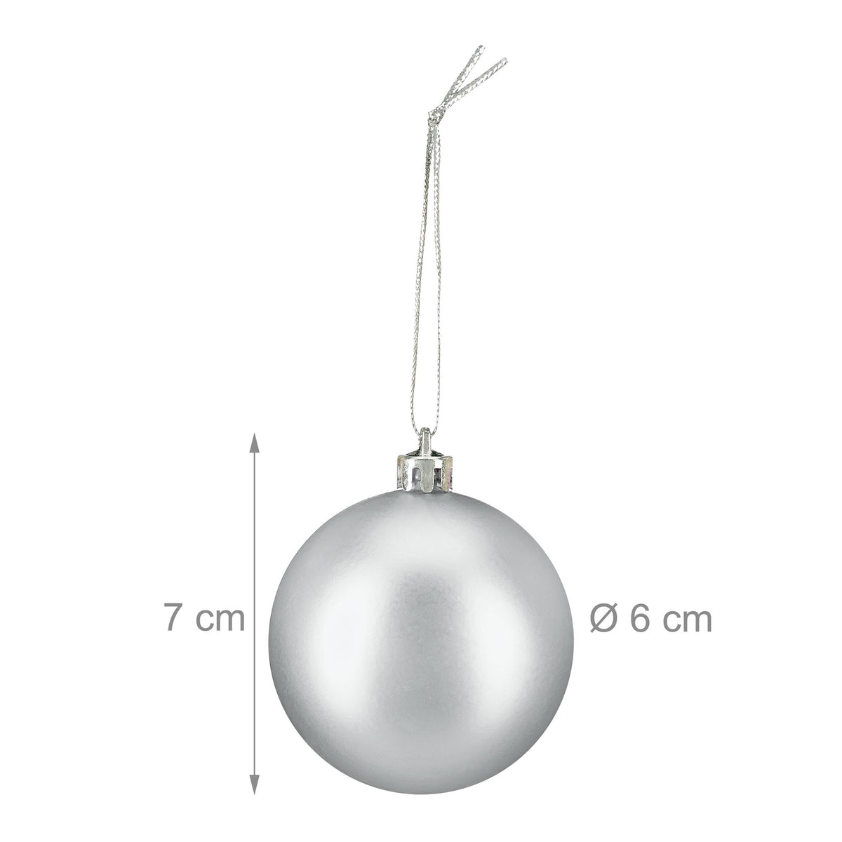 Christmas Tree Baubles Set, 3 Designs, Matte & Glossy