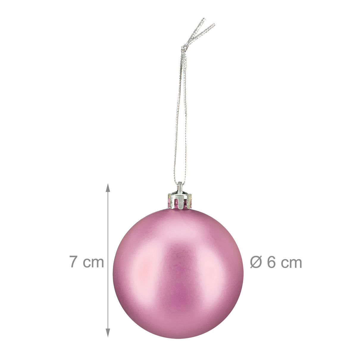 Christmas Tree Baubles Set, 3 Designs, Matte & Glossy