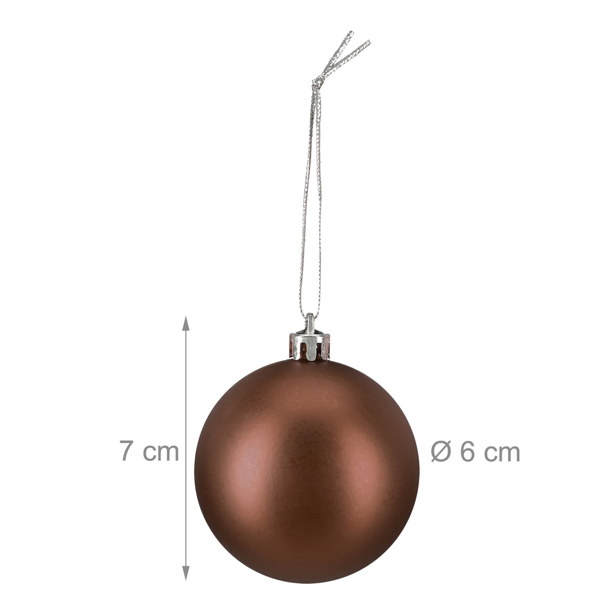 Christmas Tree Baubles Set, 3 Designs, Matte & Glossy
