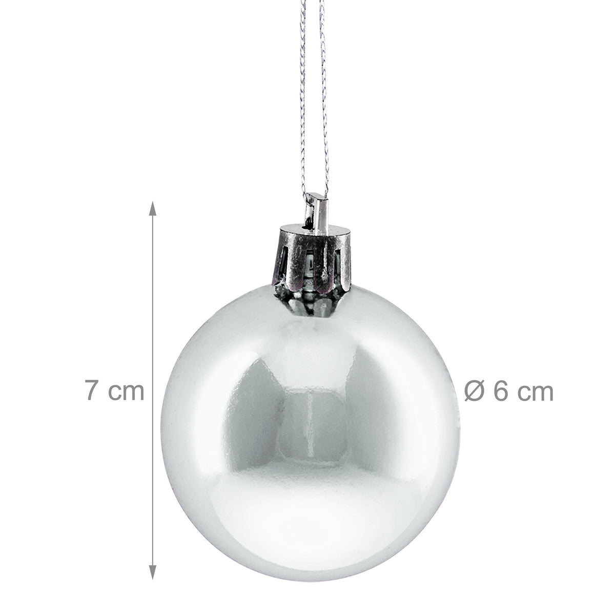 Christmas Tree Baubles Set, 50 Shiny Ornaments