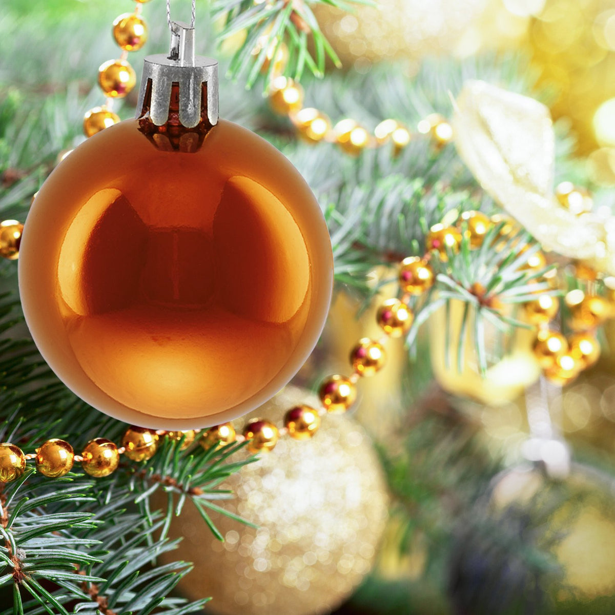 Christmas Tree Baubles Set, 50 Shiny Ornaments