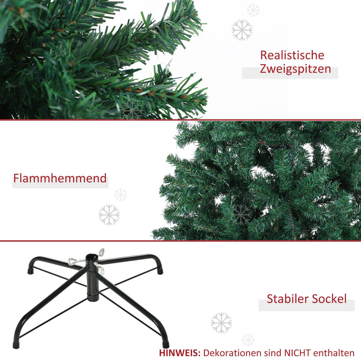 Christmas Tree Christmas Tree 1000 Branches Spruce Pvc Green ∅102 X H180 Cm