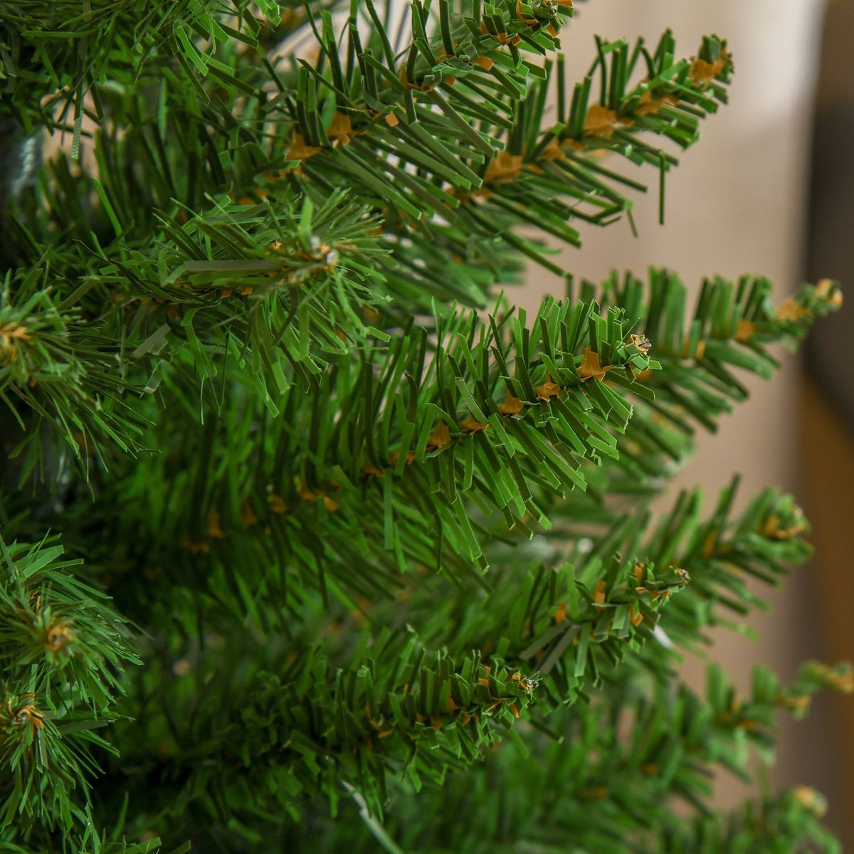 Christmas Tree For Table 0.6 M Small Christmas Tree Artificial Fir 70 Branches Linen Pvc Cement Green Ø35 X 60H Cm