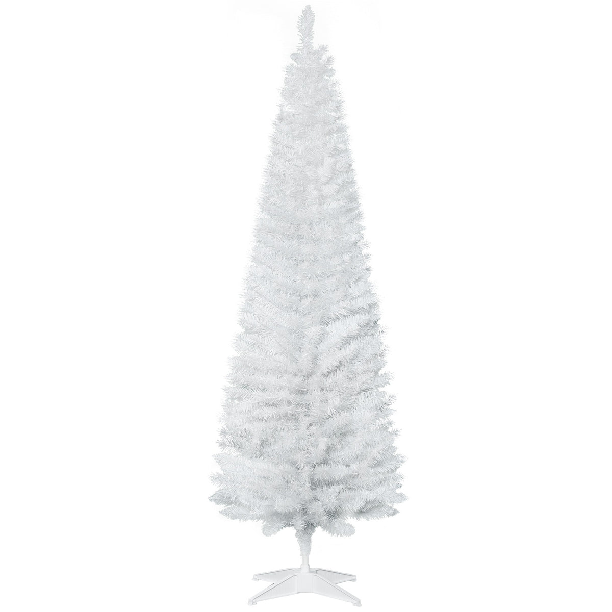 Christmas Tree With Plastic Stand 390 Tips White Ø 55 X H180 Cm