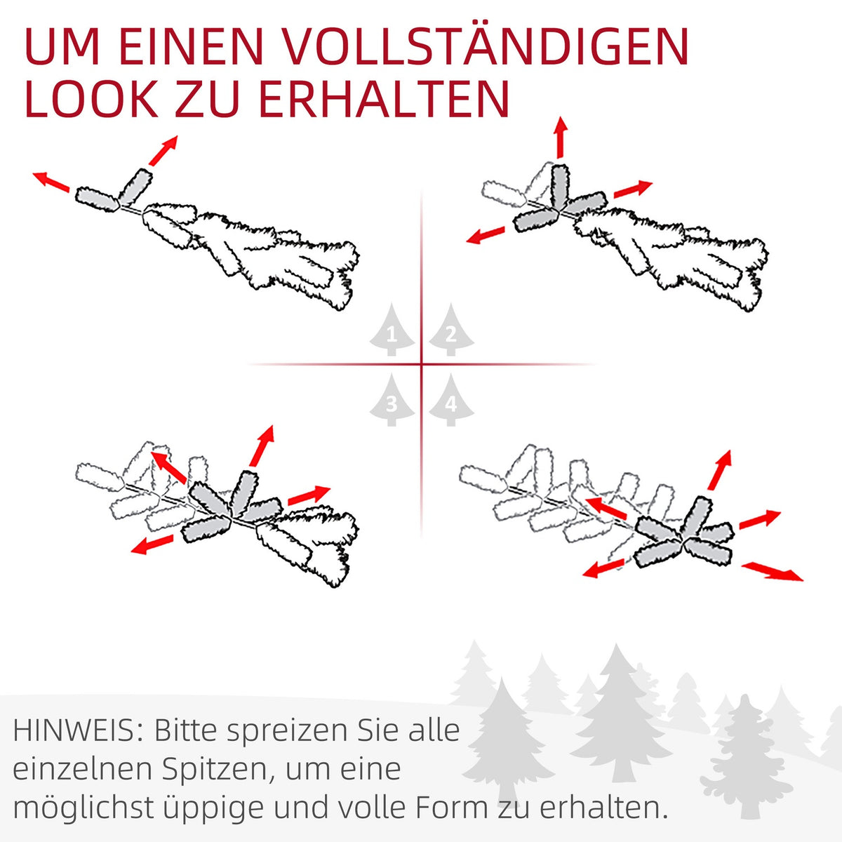 Christmas tree 2.1 m Christmas tree with stand artificial fir 631 branches can be dismantled PVC green Ø81 x 210 cm