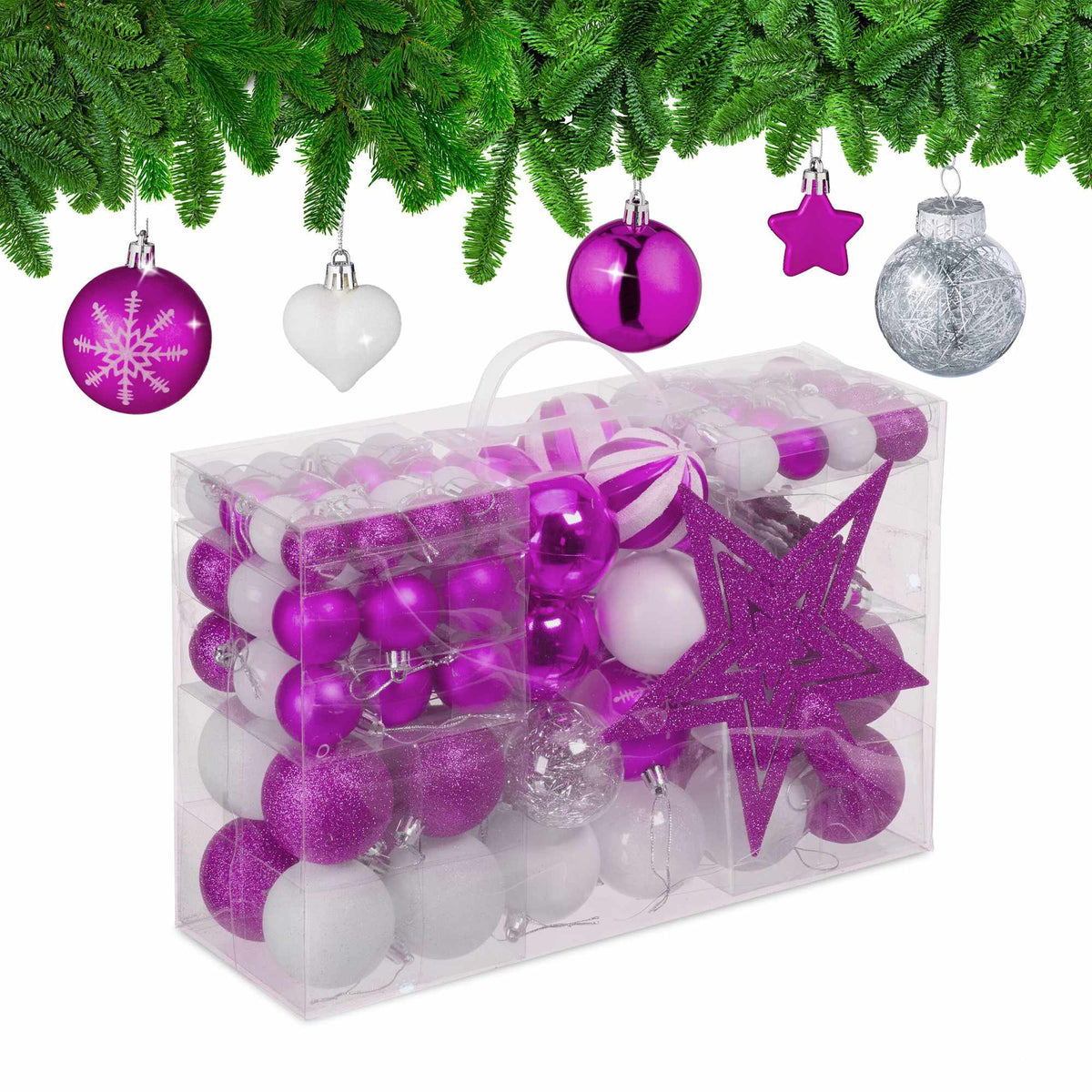 Christmas tree balls in a set of 101 pcs