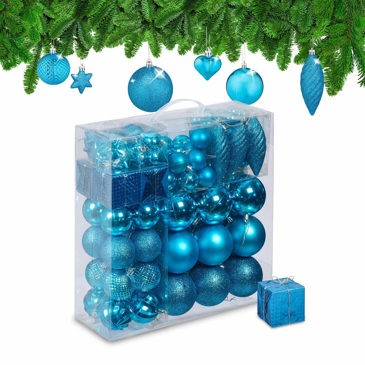 Christmas tree balls in a set of 110 pcs