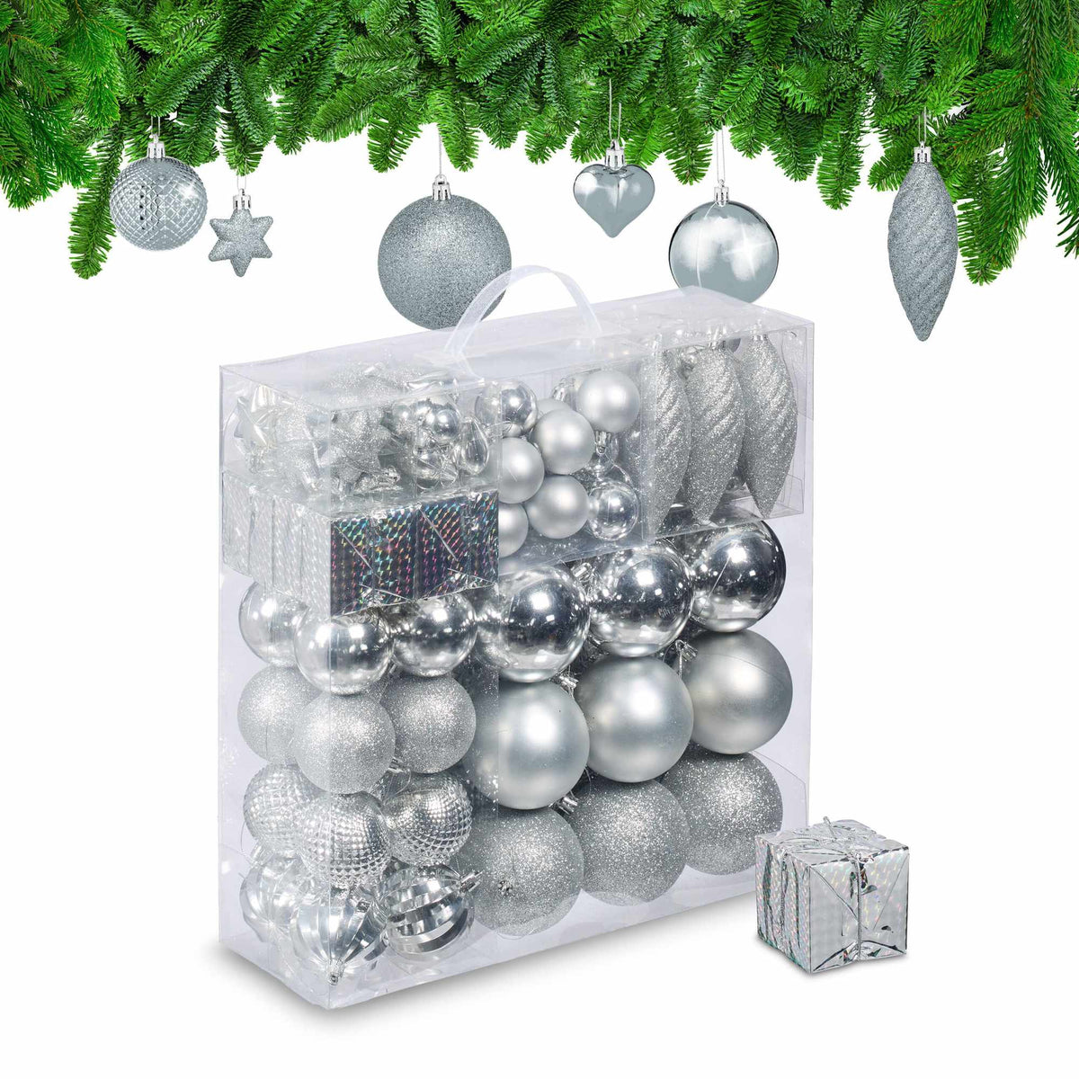Christmas tree balls in a set of 110 pcs