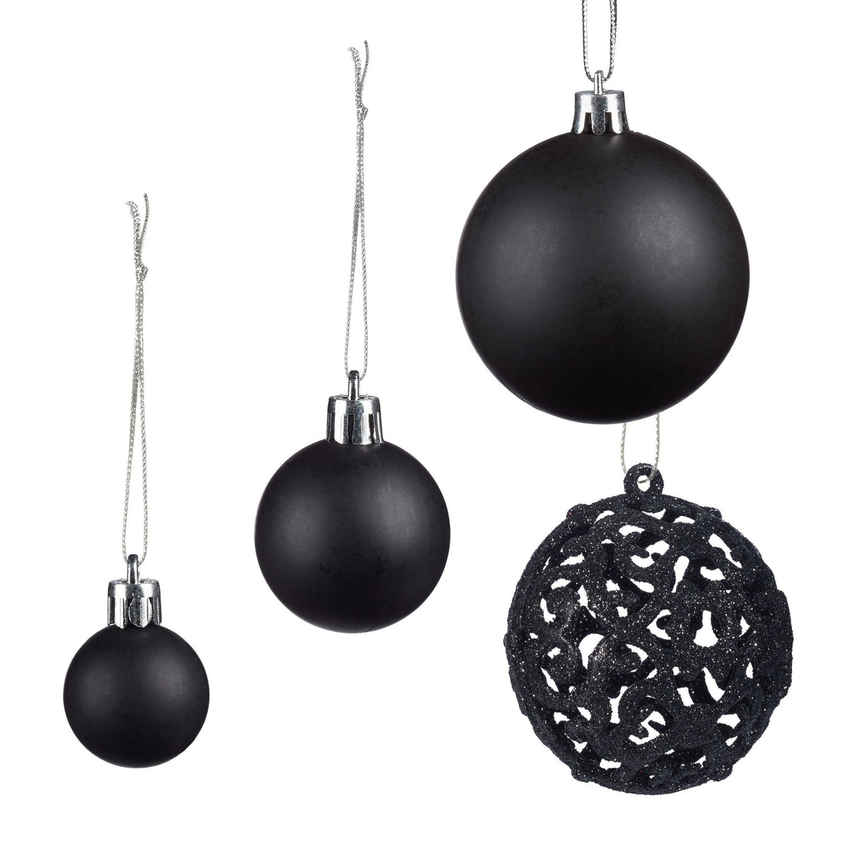 Christmas tree balls in a set of 50