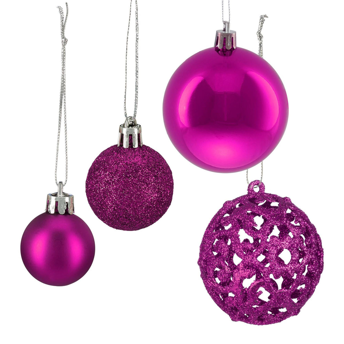 Christmas tree balls in a set of 50