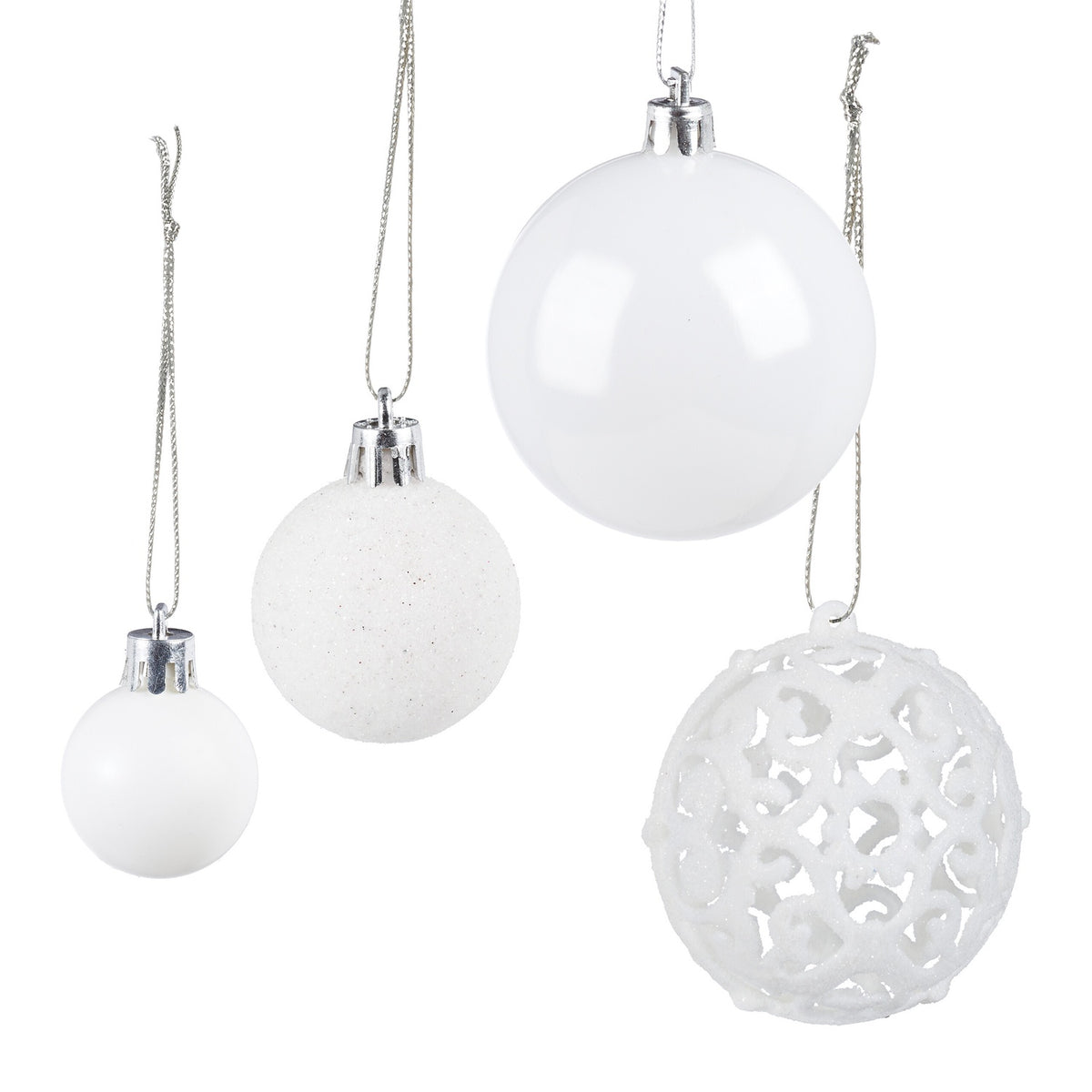 Christmas tree balls in a set of 50