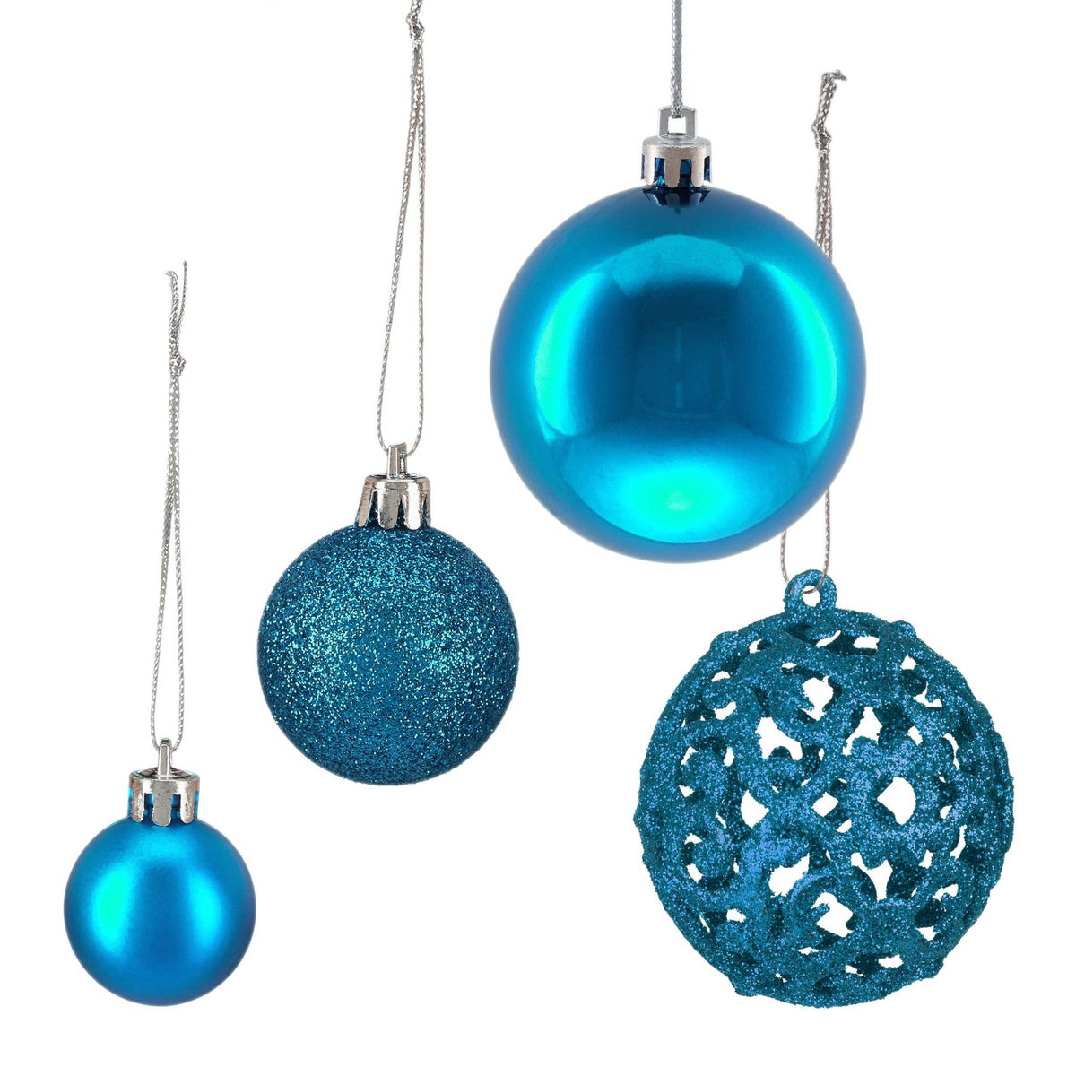 Christmas tree balls in a set of 50