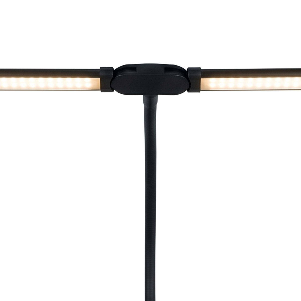 Clamp-On LED Desk Lamp, 61cm Dual Head USB Dimmable